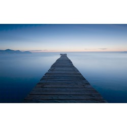 Sanders & Sanders fotobehang landschap blauw - 450 x 280 cm - 612634