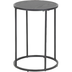Vic houten bijzettafel zwart - Ø 40 cm