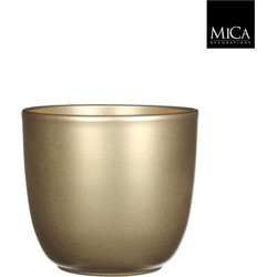 Tusca pot rond goud h14xd14,5 cm - Mica Decorations