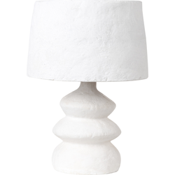 Beliani ARAPEY - Tafellamp-Wit-Papier-mâché
