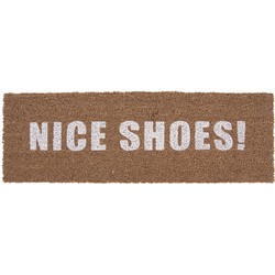 2x Present Time Door Mat Nice Shoes White