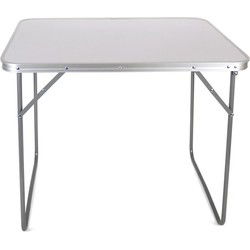 Opvouwbare Campingtafel – Vouwtafel - 80x60x68cm – Wit – Opvouwbaar – Balkon