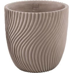 PTMD Bloempot Lianna - 30x30x30 cm - Cement - Beige