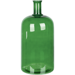 Beliani KORMA - Bloemenvaas-Groen-Glas