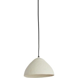 Light&living Hanglamp Ø25x15 cm ELIMO mat crème