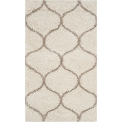 Safavieh Shaggy Indoor Woven Area Rug, Hudson Shag Collection, SGH280, in Ivory & Beige, 122 X 183 cm