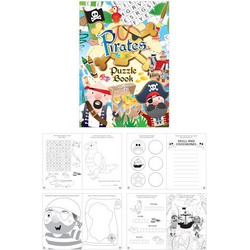 48 stuks - Uitdeelcadeautjes - Puzzelboeken - Model: Piraten - Puzzel boekjes - Piraat - Traktatie voor kinderen - Jongens