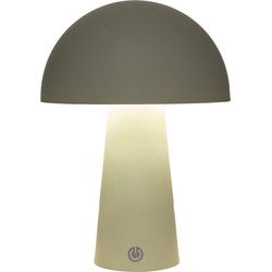 Portable lamp rond 21x15 cm olijf