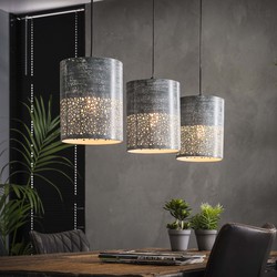 Hanglamp Cilinder - 3xØ20 - Grijs - 100x20x150