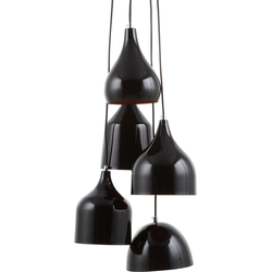 Beliani SAVIO - Hanglamp-Zwart-IJzer