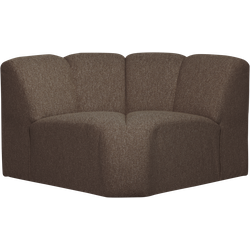 WOOOD Mojo Bank Hoekelement - Bouclé - Bruin Melange - 75x68x77