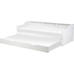 EDERN - Onderschuifbed - Wit - 90 x 200 cm - Hout