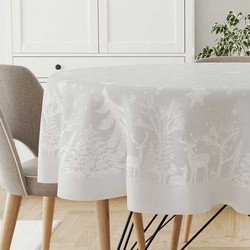 Unique Living - Tafelkleed Rody - 180Øcm - White