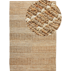Beliani KAMBERLI - Laagpolig-Beige-Jute