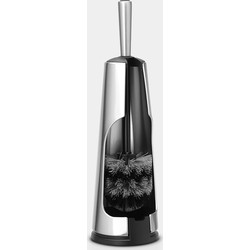 Toilet Brush and Holder, Classic with Stainless Steel Handle - Matt Steel