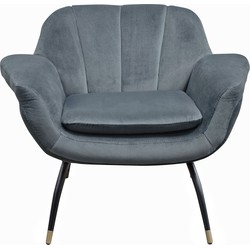 Versmissen - Fauteuil Abbey - Slate velvet