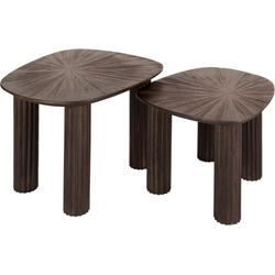 AnLi Style Salontafel set/2 vierhoekig Maya Teak