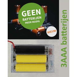 3 stuks - Transformator adapter 4,5v 4m aanloopsnoer Led Indoor 3 AAA batterijen