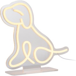 Tafellamp Sitting Dog - Lichtgeel - 27.8x27.8x30cm