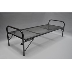 Eenpersoons Divan Bed met Spiraalbodem - 90x200 -Zilver