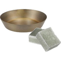 Amberblokjes/geurblokjes cadeauset - jasmijn geur - incl schaaltje - Amberblokjes