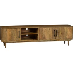 D - Livingfurn - TV Meubel Eileen 200cm - Mangohout