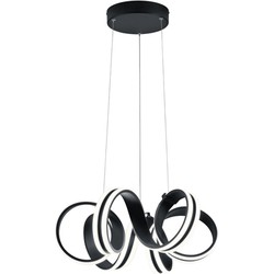 Industriële Hanglamp  Carrera - Metaal - Zwart
