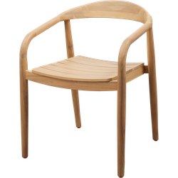 WOOOD Boru Tuinstoel - Acacia Hout - Naturel - 76x55x50