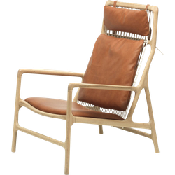 Dedo lounge chair - fauteuil dakar leather whisky 2732
