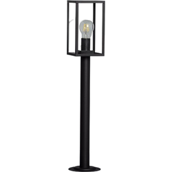 Bussandri Buitenlamp Otriom - Sokkellamp  - E27 -13x13x68cm - Zwart