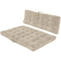 Set Palletkussens Beige/Bruin