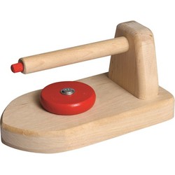 Egmont Toys Strijkijzer hout met rode knop 13 cm. 3+