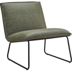 Fauteuil James - Microleder Groen