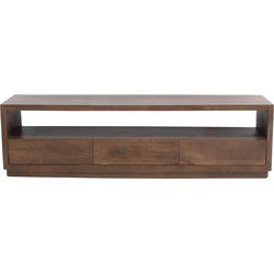 Tv-meubel Donkerbruin Mangohout - 150x40x50cm - Luxurious