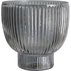PTMD Danila Windlicht - 15 x 15 x 15 cm  - Glas - Grijs