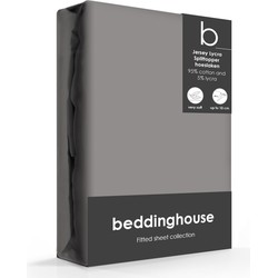 Beddinghouse Splittopper Hoeslaken Jersey-Lycra Warm Grey-180 x 200/220 cm