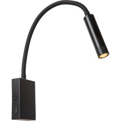 Vantaa - Wandspot / Wandlamp - LED - G9 - 1x3W 2700K - Inclusief omwisselbare kappen - Zwart