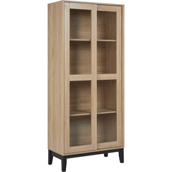 RUMSON - Vitrinekast - Lichtbruin - Hout