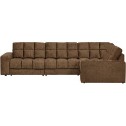 WOOOD Second Date Hoekbank Rechts - Structure Velvet - Brass