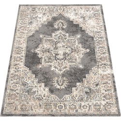 Binnen & Buitenkleed Torana - Vintage Design - Grijs - 140x200 cm