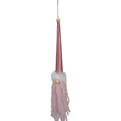 Clayre & Eef Decoratie Hanger Kabouter 48 cm Roze Synthetisch