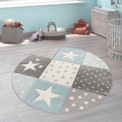 Kindervloerkleed - Cosena - Blauw - 120x170 cm