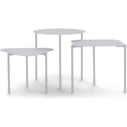 Spinder Design bijzettafel Do-Re-Mi - Grijs - Set van 3