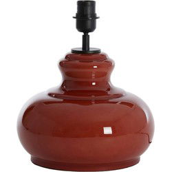 Light & Living - tafellamp - Verde - rood - glas - losse armatuur - E27 - 1738464