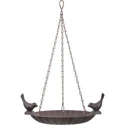 Best for birds Vogelvoederschaal - hangend - metaal - 21 cm - Vogelvoederschalen