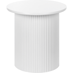 OLLIE - Bijzettafel - Wit - MDF