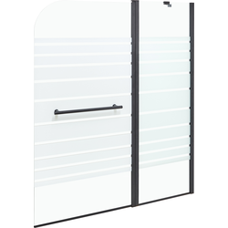 Beliani TUAPI - Douchescherm met twee panelen-Transparant-Veiligheidsglas
