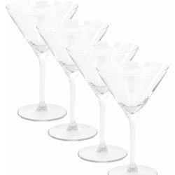 8x stuks luxe Cocktailglazen/martiniglazen 260 ml - Cocktailglazen