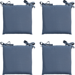 Madison -  Zitkussen Panama safier blue - Ca. 46x46 cm - Set van 4