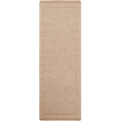  Buitenkleed - Balkon, Terras, Keuken - Jute-Look Tapijt NIKKI - Bruin/Beige - 80x220 cm 